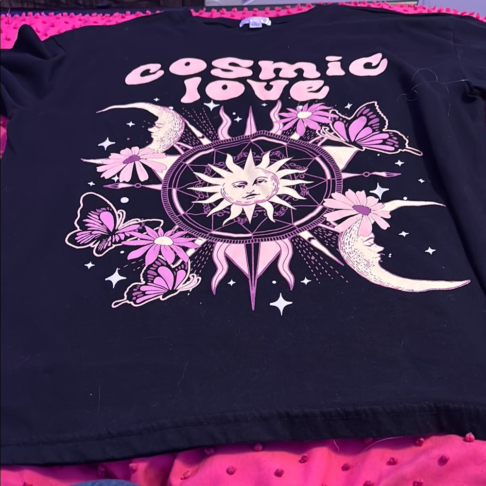 Cosmic Love Black Tee
